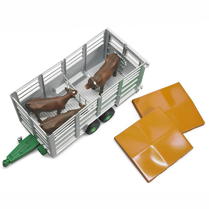 BRUDER Livestock Trailer with 1 cow 1:16