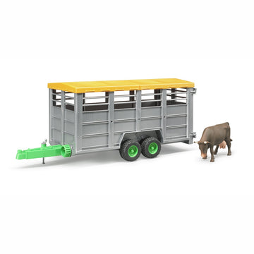 BRUDER Livestock Trailer with 1 cow 1:16