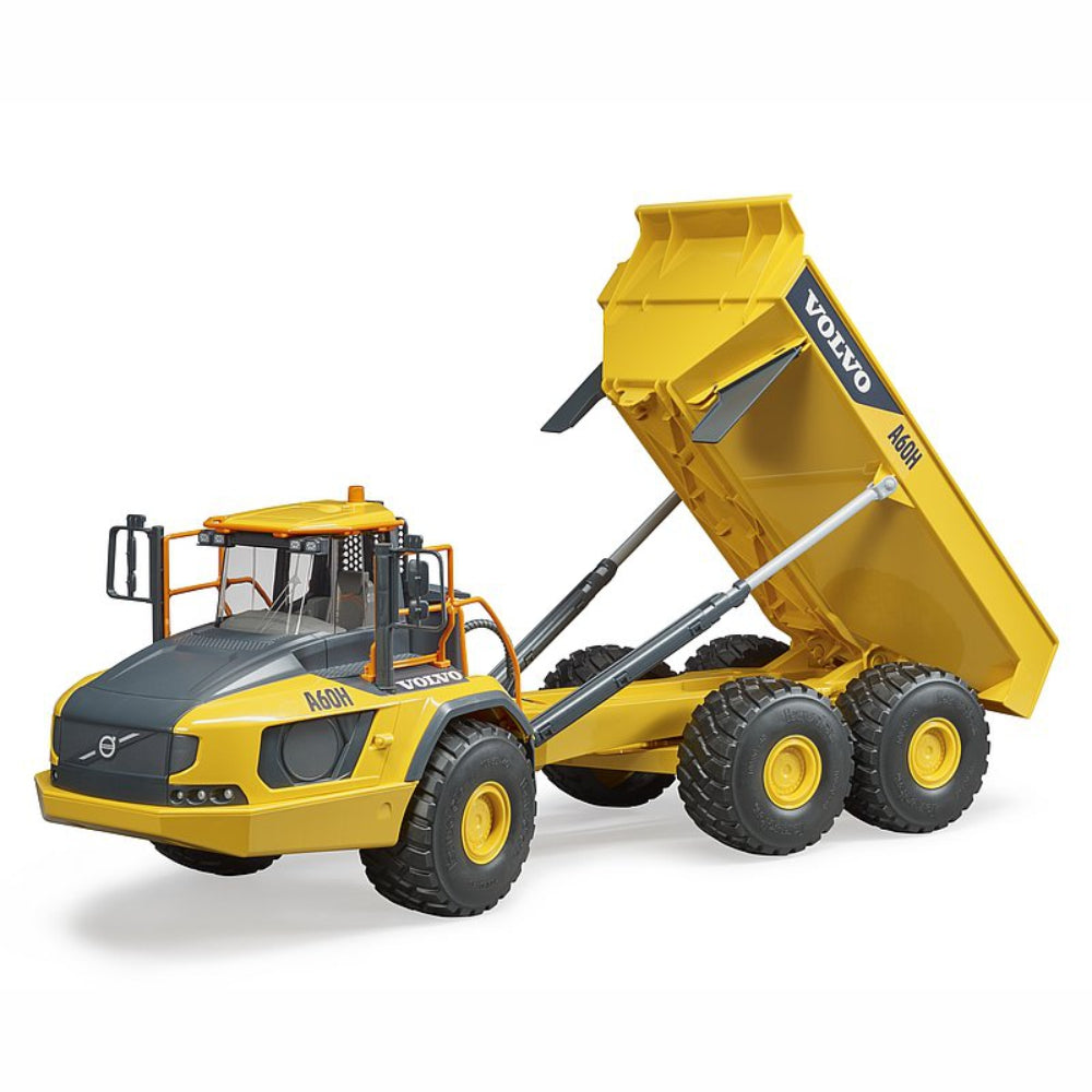 thumbnail image 2 of BRUDER Volvo A60H Hauler 1:16 Scale Toy – Yellow With Driver Figure, 02455 2 of 6