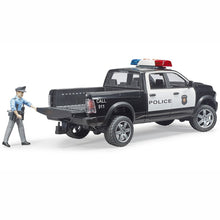 Load image into Gallery viewer, BRUDER RAM 2500 Police truck with policeman 1:16