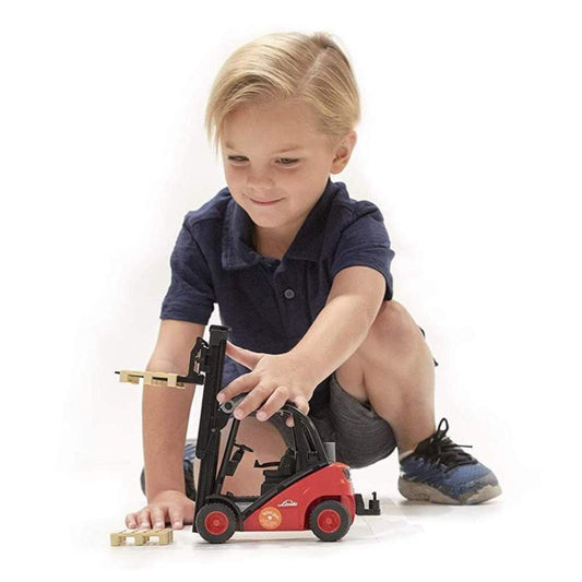 BRUDER Linde Fork Lift H30D w/2 pallets 1:16