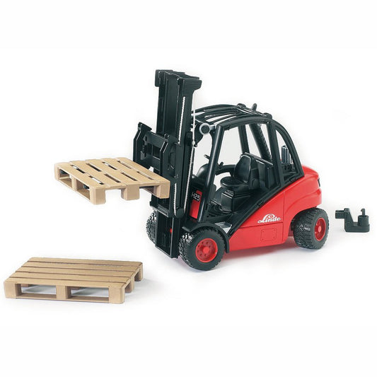 BRUDER Linde Fork Lift H30D w/2 pallets 1:16