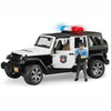 BRUDER Jeep Wrangler Police vehicle with policeman and accessories