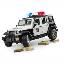 Load image into Gallery viewer, BRUDER Jeep Wrangler Police vehicle with policeman and accessories