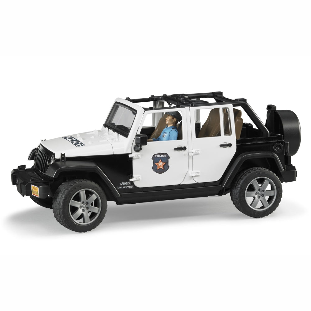 Load image into Gallery viewer, BRUDER Jeep Wrangler Police vehicle with policeman and accessories