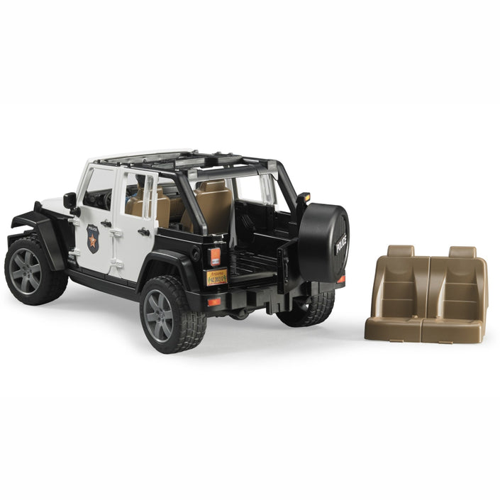BRUDER Jeep Wrangler Police vehicle with policeman and accessories