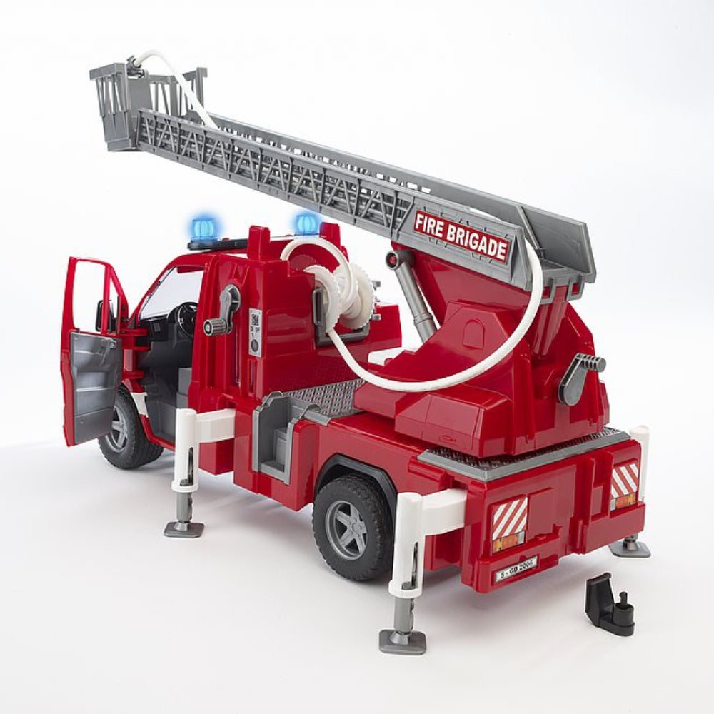 Load image into Gallery viewer, BRUDER MB Sprinter Fire Engine w/Slewing Ladder, Water Pump 1:16