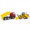 BRUDER MAN TGA Construction Truck w/Articulated Road Loader 1:16
