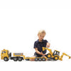 BRUDER MAN TGA Low loader truck with JCB Backhoe loader 1:16