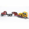 BRUDER MACK Granite  Low Loader w/JCB 4CX Backhoe Loader 1:16