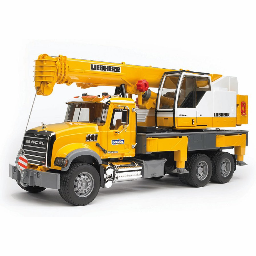 Load image into Gallery viewer, BRUDER MACK Granite Liebherr crane truck 1:16