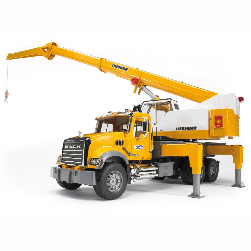 Load image into Gallery viewer, BRUDER MACK Granite Liebherr crane truck 1:16