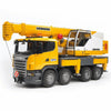 BRUDER Scania R-series Liebherr crane truck with light and sound module