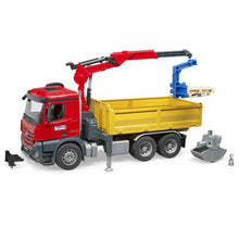 Load image into Gallery viewer, BRUDER MB Arocs Construction Truck with Crane &amp; Accessories 1:16