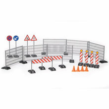 Load image into Gallery viewer, BRUDER 1:16 Bworld Construction Accessory Set: Fencing &amp; Hazard Signs