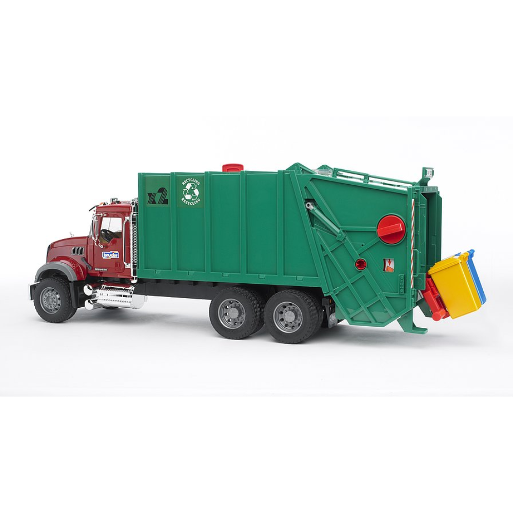 Load image into Gallery viewer, BRUDER 1:16 MACK Granite Garbage Truck