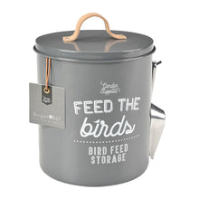 Load image into Gallery viewer, BURGON &amp; BALL Bird Food Tin with Lid - Charcoal