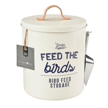 BURGON & BALL Bird Food Tin with Lid - Stone