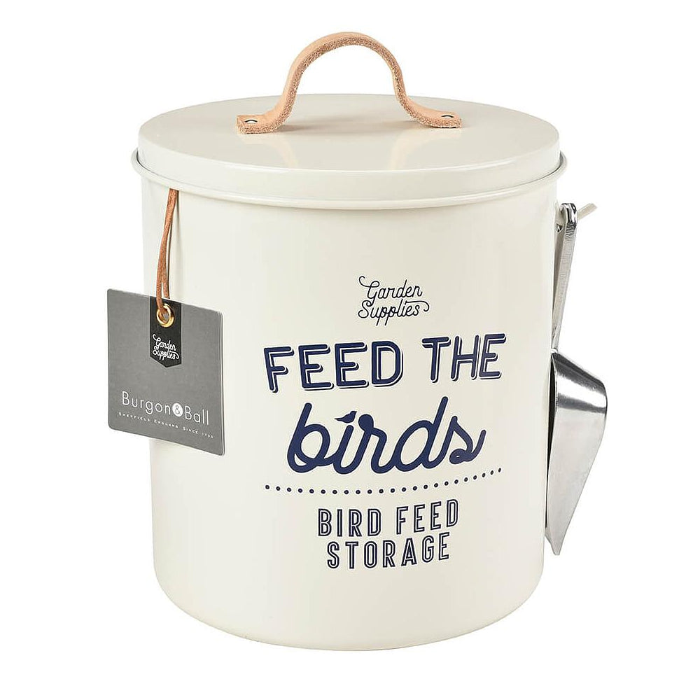 Load image into Gallery viewer, BURGON &amp; BALL Bird Food Tin with Lid - Stone