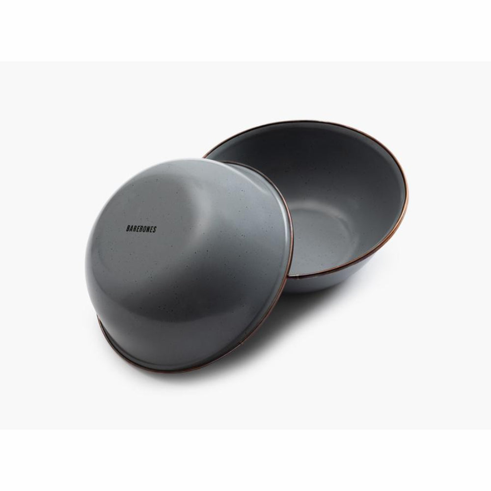 Load image into Gallery viewer, BAREBONES Enamel Bowl Set 2 - Slate Grey