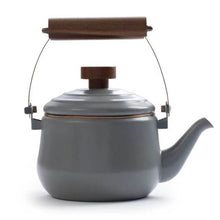 Load image into Gallery viewer, BAREBONES Enamel Teapot - Slate Grey