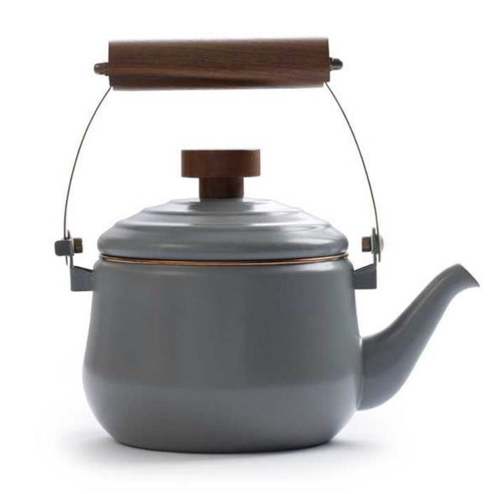 BAREBONES Enamel Teapot - Slate Grey