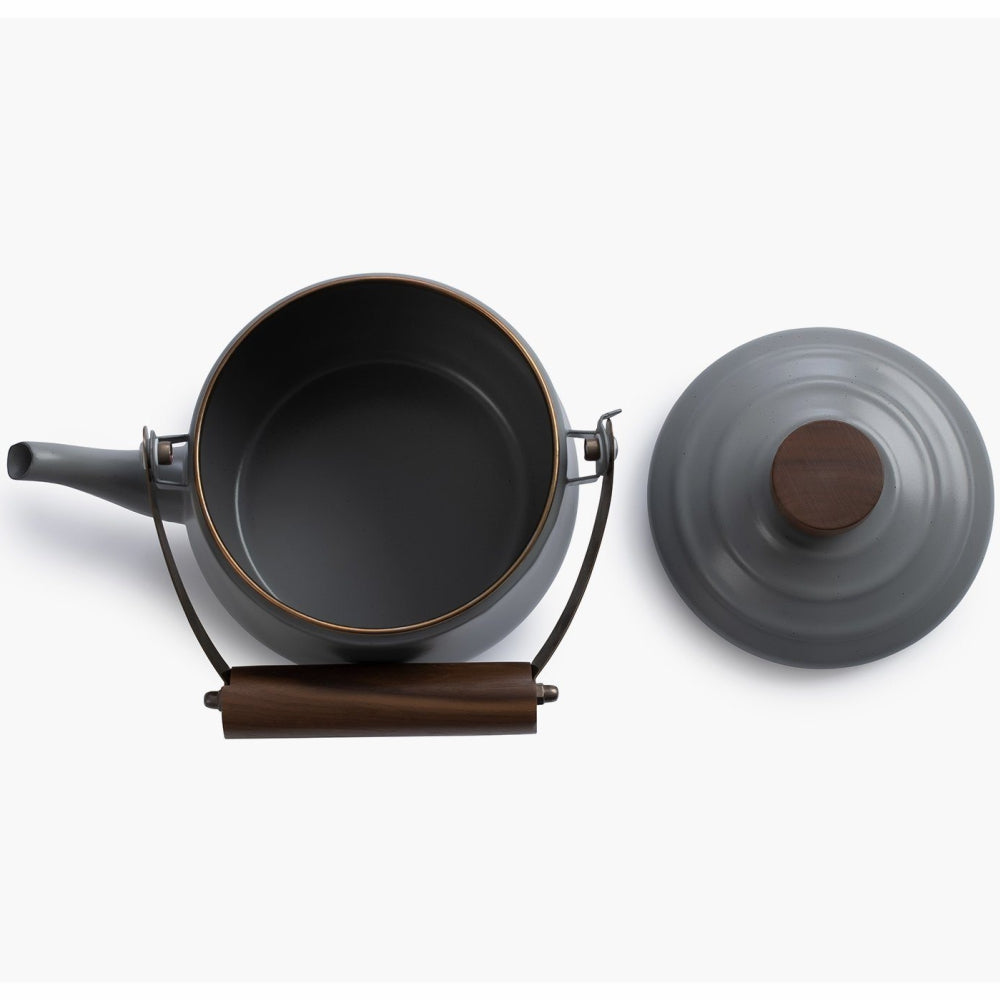 Load image into Gallery viewer, BAREBONES Enamel Teapot - Slate Grey