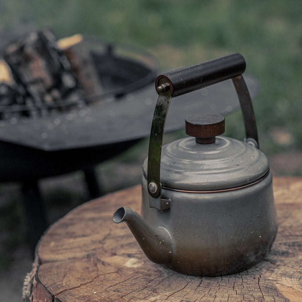 Load image into Gallery viewer, BAREBONES Enamel Teapot - Slate Grey