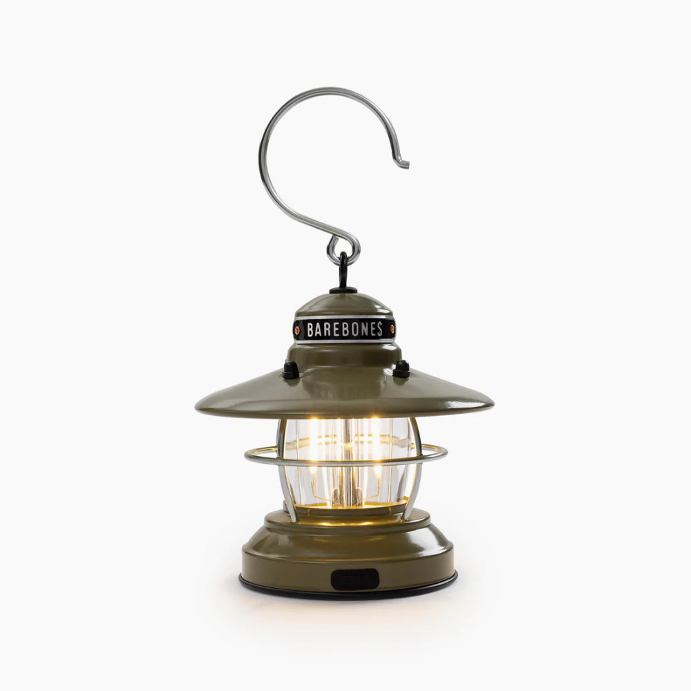 Load image into Gallery viewer, BAREBONES Edison Mini Lantern - Olive Drab