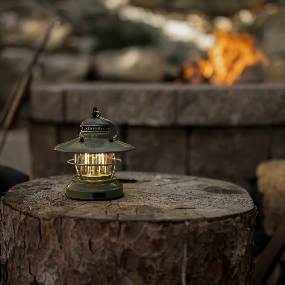 Load image into Gallery viewer, BAREBONES Edison Mini Lantern - Olive Drab