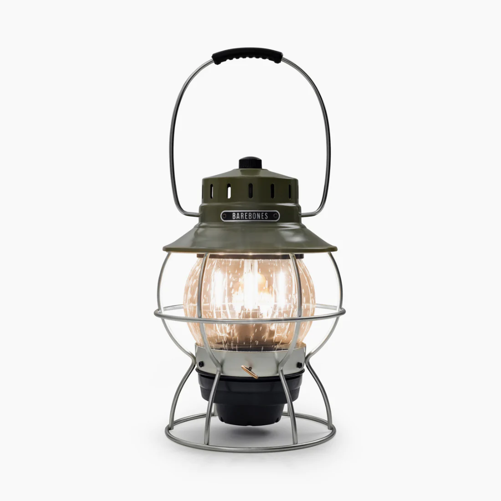 Load image into Gallery viewer, BAREBONES Railroad Lantern - Olive Drab