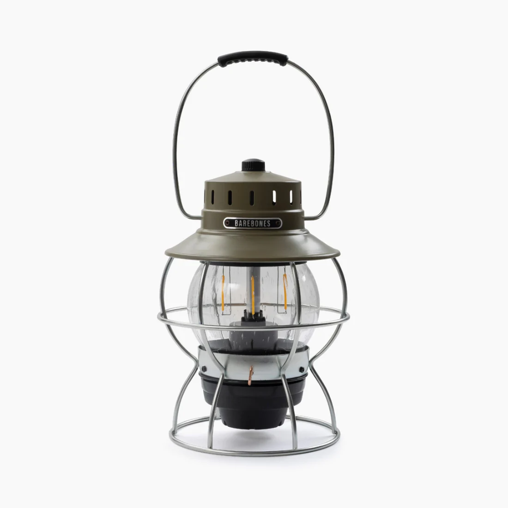 Load image into Gallery viewer, BAREBONES Railroad Lantern - Olive Drab