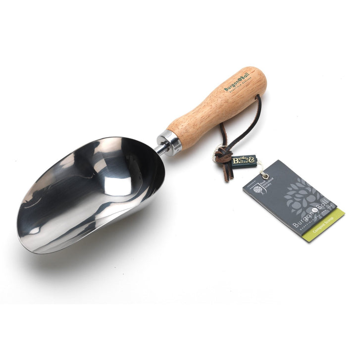 BURGON & BALL  |  Compost Scoop - Stainless. RHS Endorsed