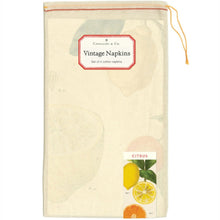 Load image into Gallery viewer, CAVALLINI &amp; Co. 100% Natural Cotton Napkins Set of 4 - Citrus