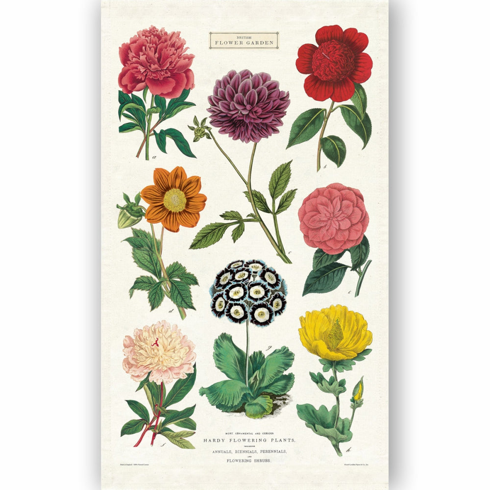 Load image into Gallery viewer, CAVALLINI &amp; Co. 100% Natural Cotton Tea Towel - Botanical English Garden