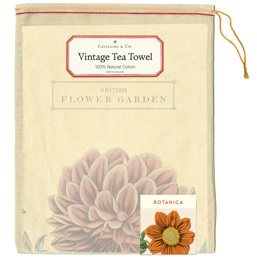 Load image into Gallery viewer, CAVALLINI &amp; Co. 100% Natural Cotton Tea Towel - Botanical English Garden