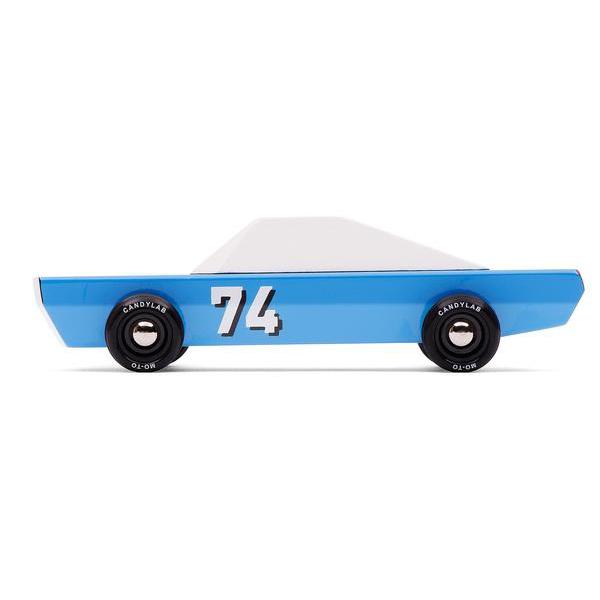 Load image into Gallery viewer, CANDYLAB Blu74 Racer Wooden Toy Racing Car