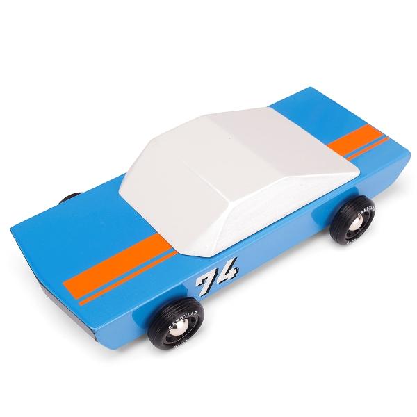 Load image into Gallery viewer, CANDYLAB Blu74 Racer Wooden Toy Racing Car