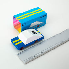 Load image into Gallery viewer, CANDYLAB Candycar Blue Racer R376 Wooden Toy Car