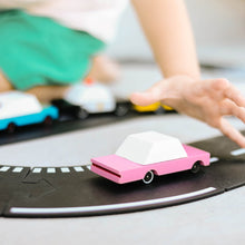 Load image into Gallery viewer, CANDYLAB Candycar Pink Sedan C376 Wooden Toy Car