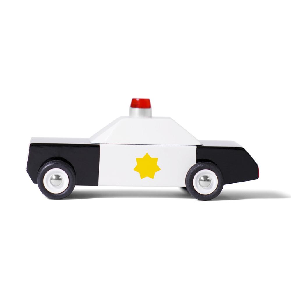 CANDYLAB Mini Single - Police Wooden Toy Car