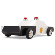 Load image into Gallery viewer, CANDYLAB Police Cruiser Wooden Toy Car