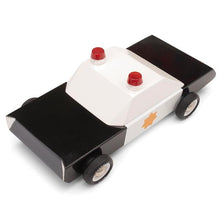 Load image into Gallery viewer, CANDYLAB Police Cruiser Wooden Toy Car