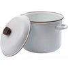 BAREBONES Enamel Stock Pot - Eggshell White