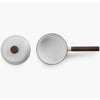 BAREBONES Enamel Saucepan - Eggshell White