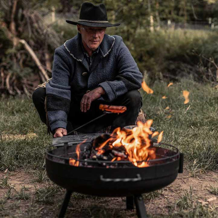 BAREBONES Cowboy Fire Pit & Grill - 23"