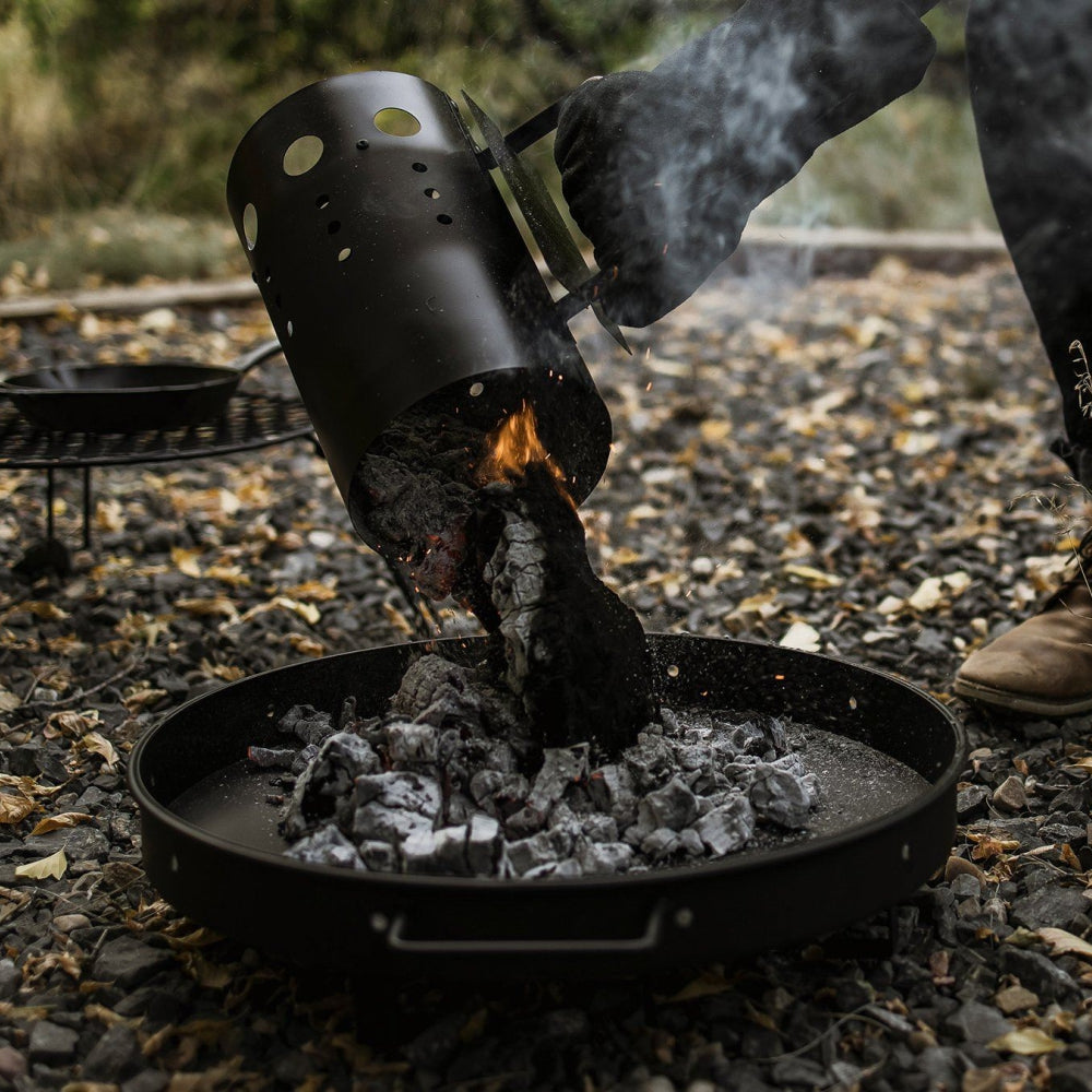 Load image into Gallery viewer, BAREBONES Cowboy Grill Charcoal Tray