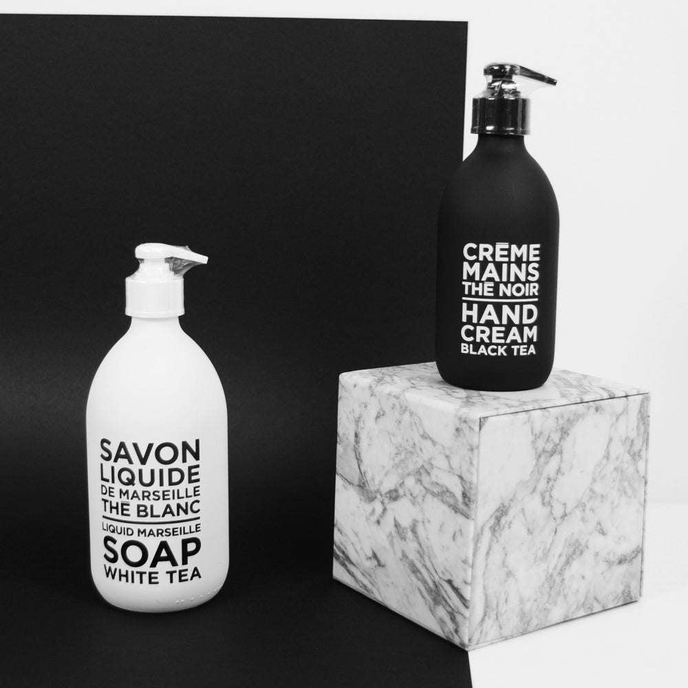 Load image into Gallery viewer, COMPAGNIE DE PROVENCE Liquid Soap 500ml - Black &amp; White Tea Duo