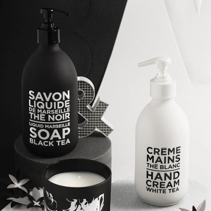 COMPAGNIE DE PROVENCE Liquid Soap 500ml - Black & White Tea Duo