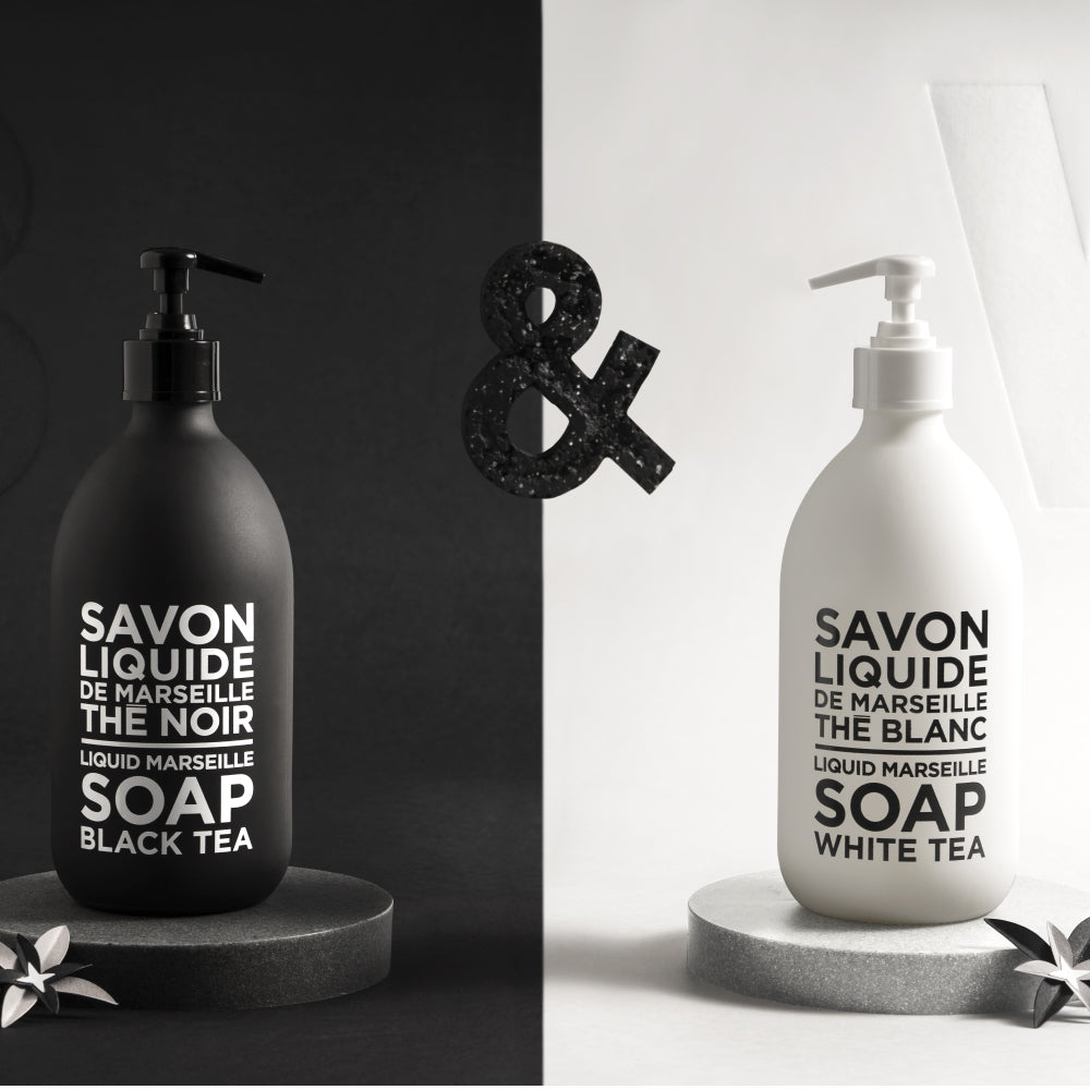 Load image into Gallery viewer, COMPAGNIE DE PROVENCE Liquid Soap 500ml - Black &amp; White Tea Duo